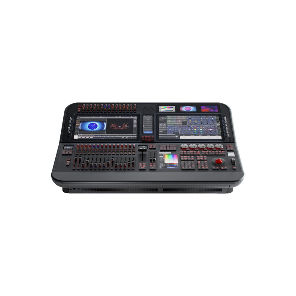 Avolites 15 + 2 motorised fader lighting console shipped in a wooden crate