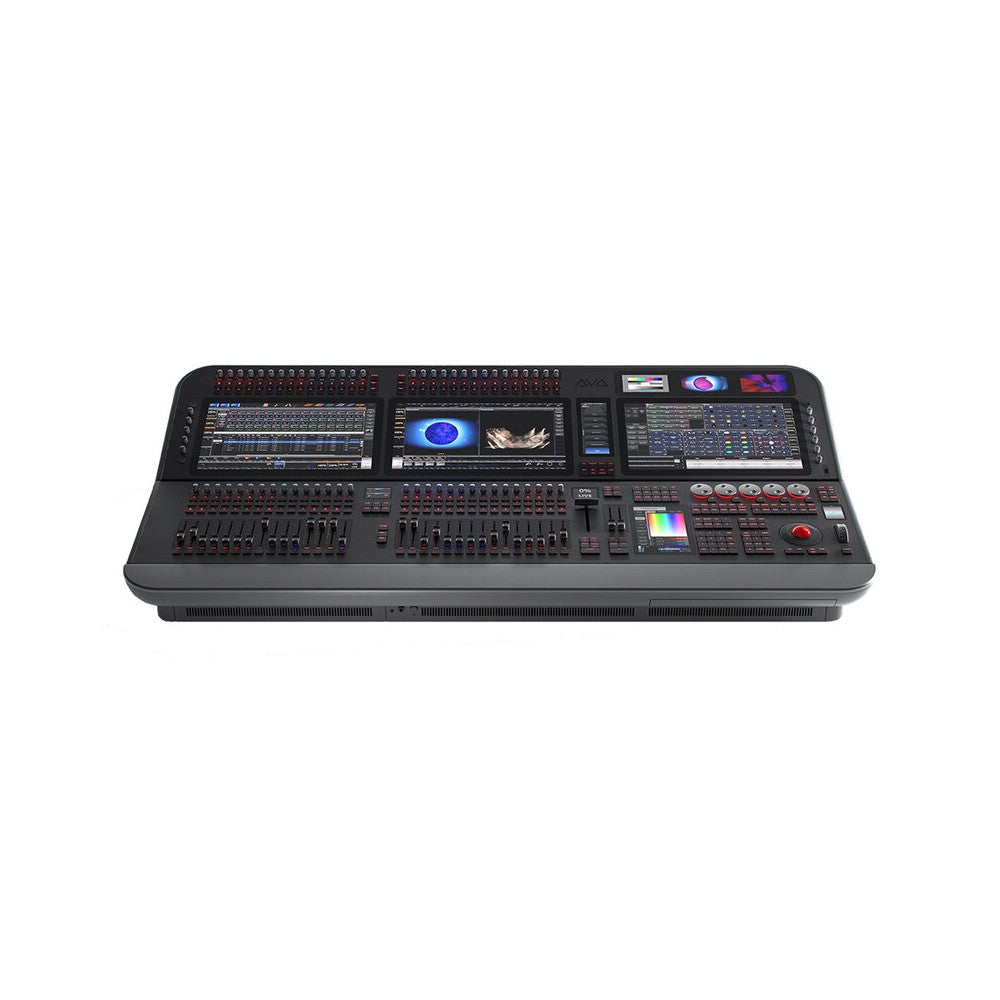 Avolites 30 + 2 motorised fader, 70 assignable optical rotary encoders flagship lighting console shipped in a wooden crate