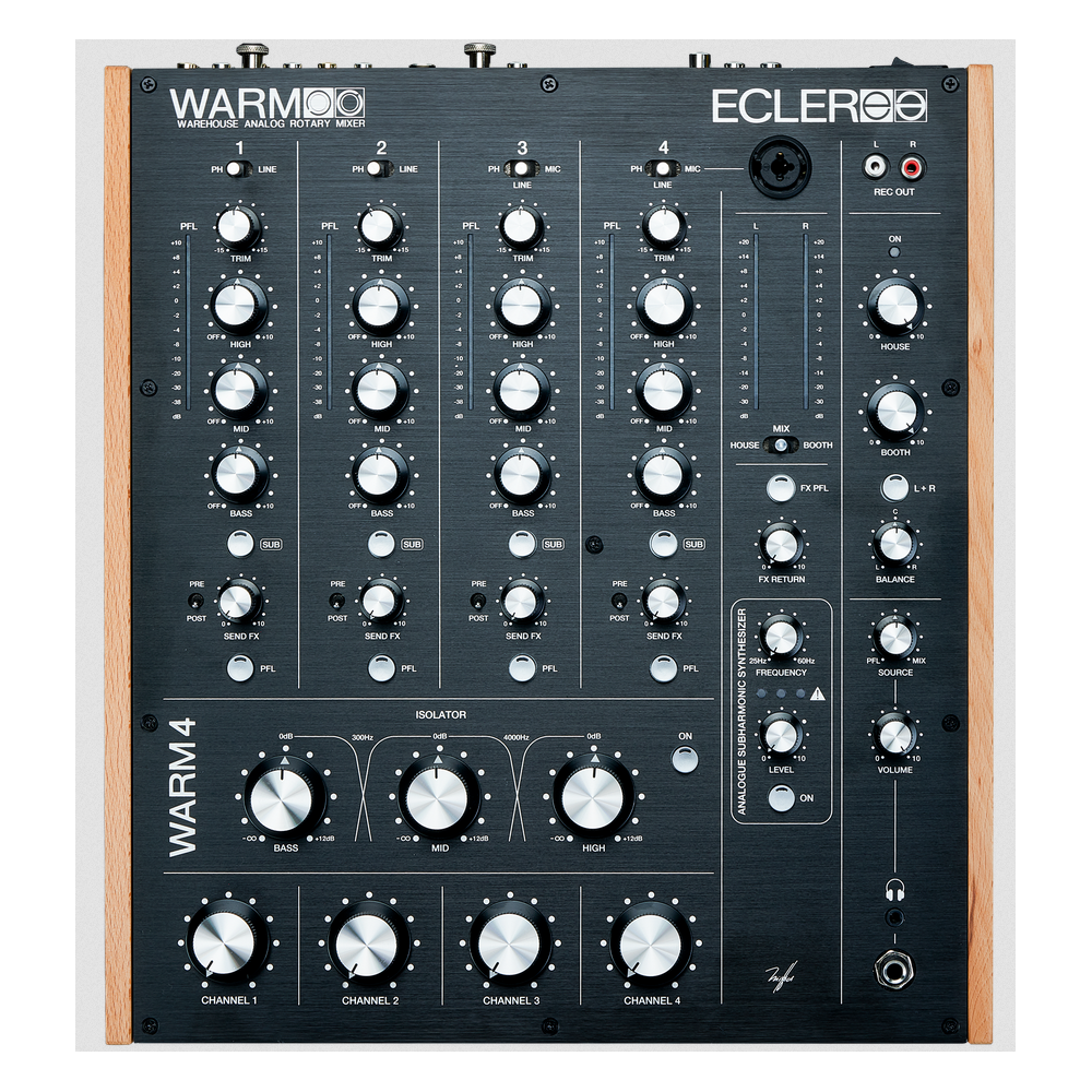 Ecler dj WARM4 Mixer DJ rotativo analogico 4 canali