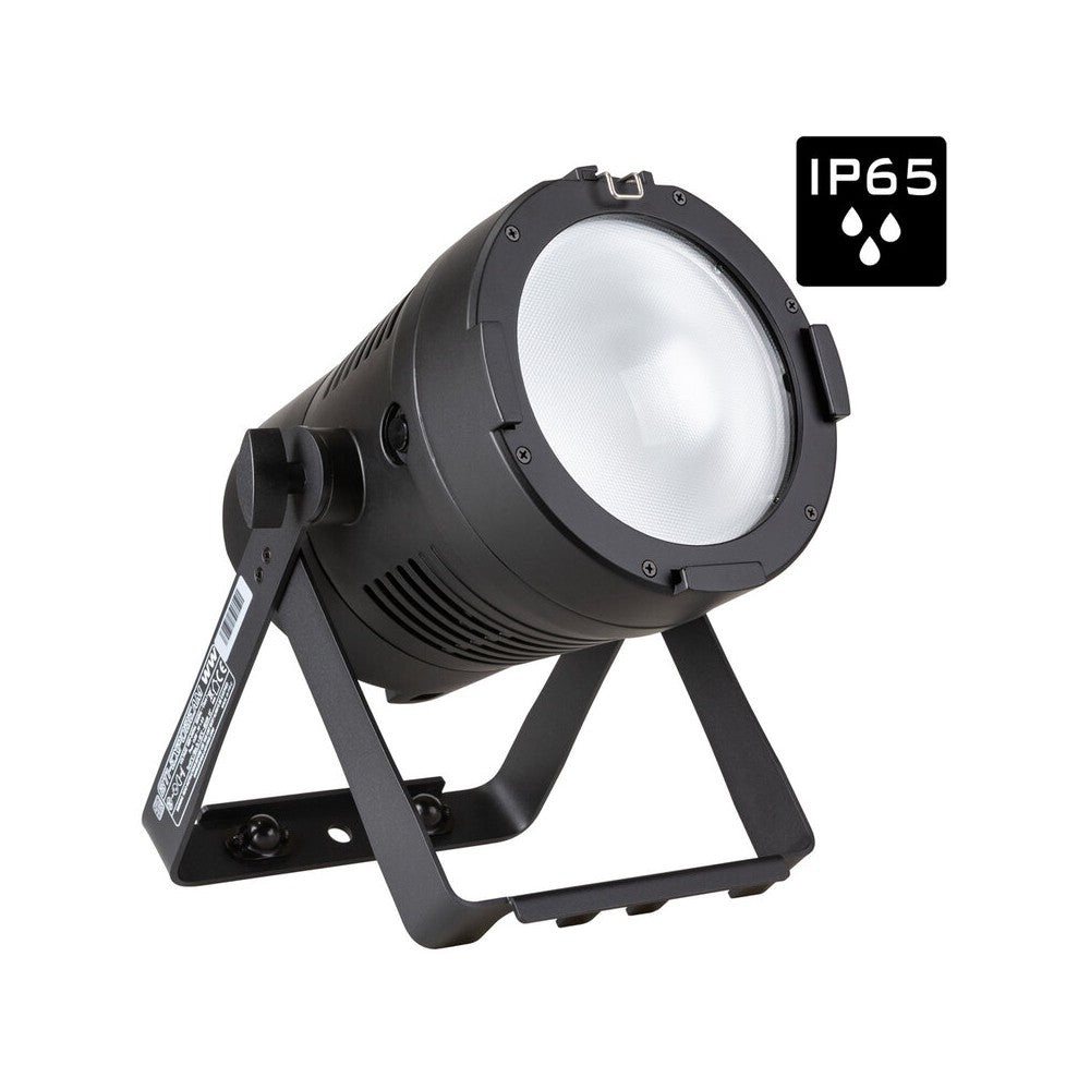 Briteq 150 W outdoor exhibition projector, 3000 K COB LED, warm‑white, IP65, 15° beam, exceptional color fidelity (CRI   95), mu