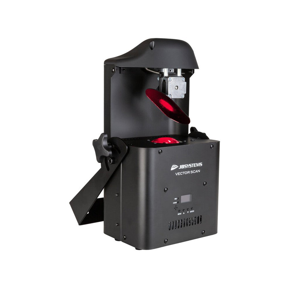 JB Systems 100 W LED scanner with DMX, rotating Gobos, prism and color wheel