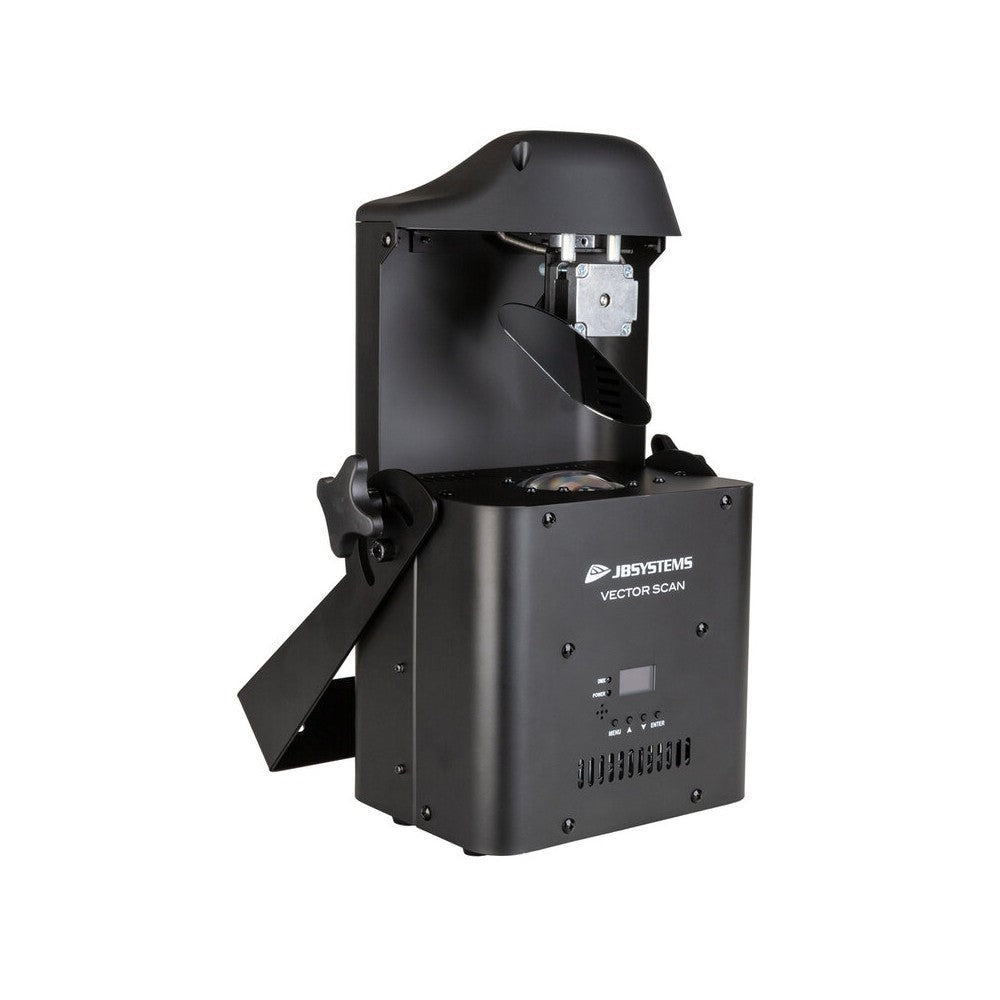 JB Systems 100 W LED scanner with DMX, rotating Gobos, prism and color wheel