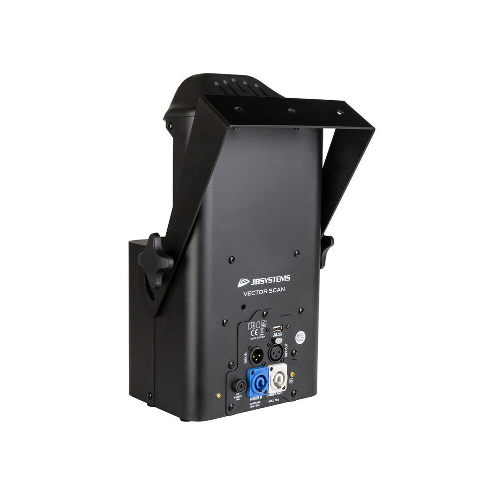JB Systems 100 W LED scanner with DMX, rotating Gobos, prism and color wheel