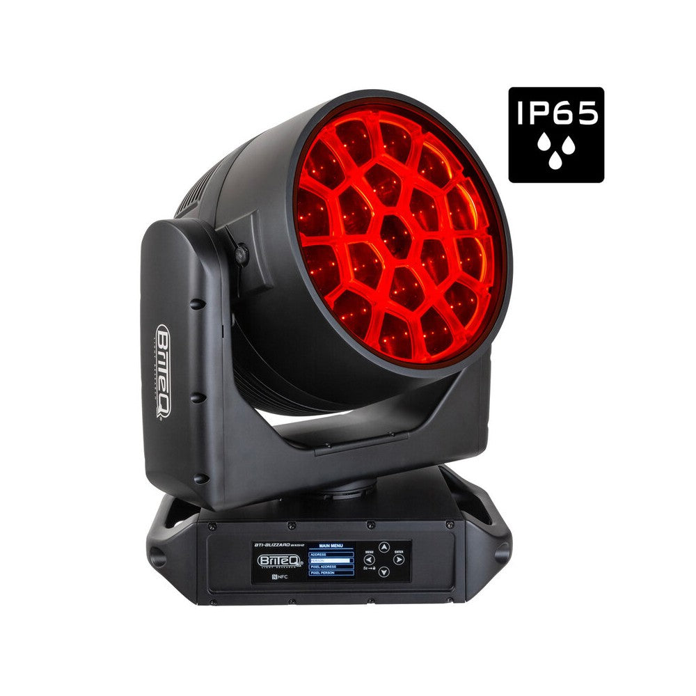 Briteq 19 x 50 W RGBL LED Wash fixture,  IP65, Art-Net, sACN, W-DMX, fast zoom