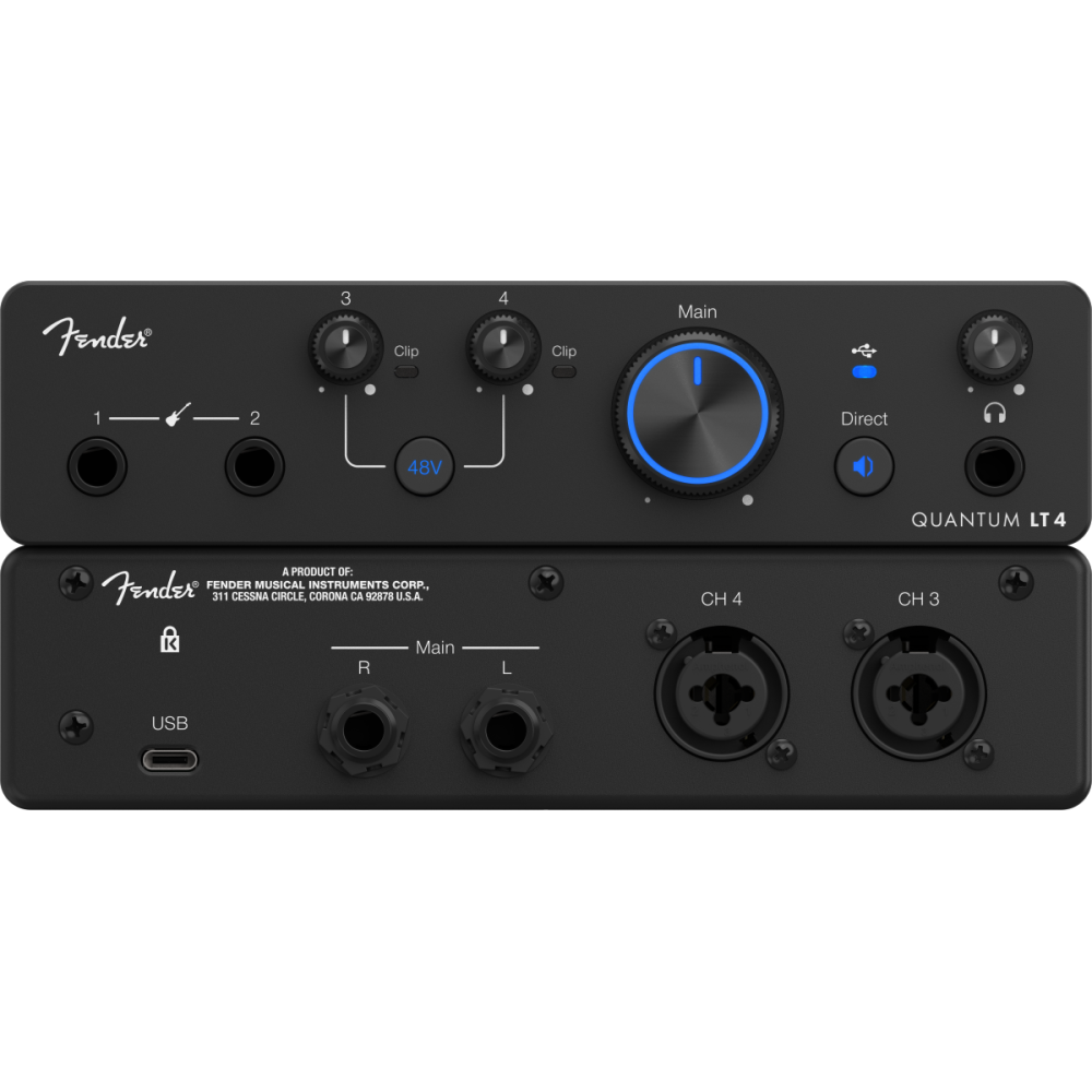 Interfaz de audio USB-C Fender Quantum LT 4