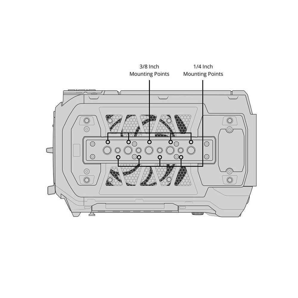 Blackmagic Design Full-frame digital cinema camera, 36 x 24 mm RGBW full frame sensor, 12K resolution (12,288 x 8040), 16 stops