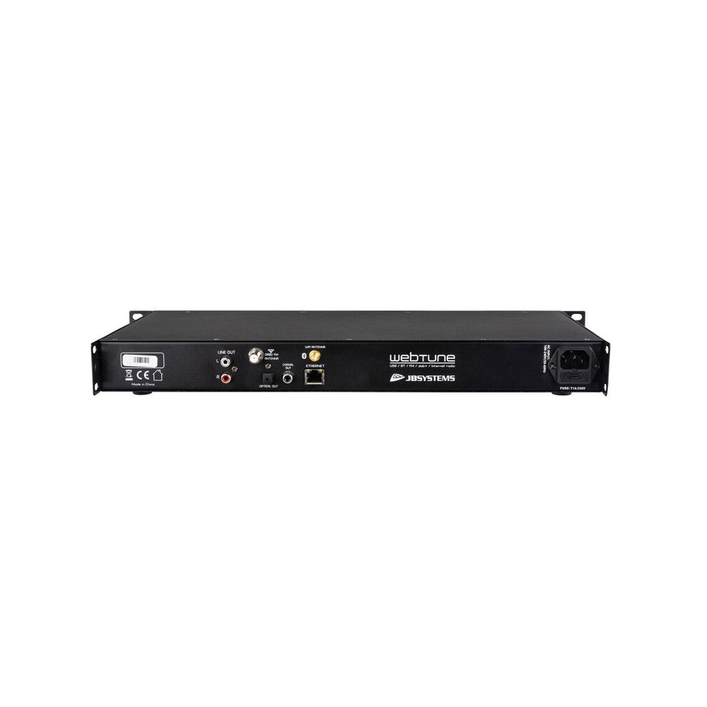 JB Systems Reproductor de audio todo en uno FM / web / red / USB / BT