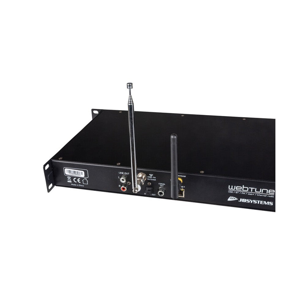 JB Systems Reproductor de audio todo en uno FM / web / red / USB / BT