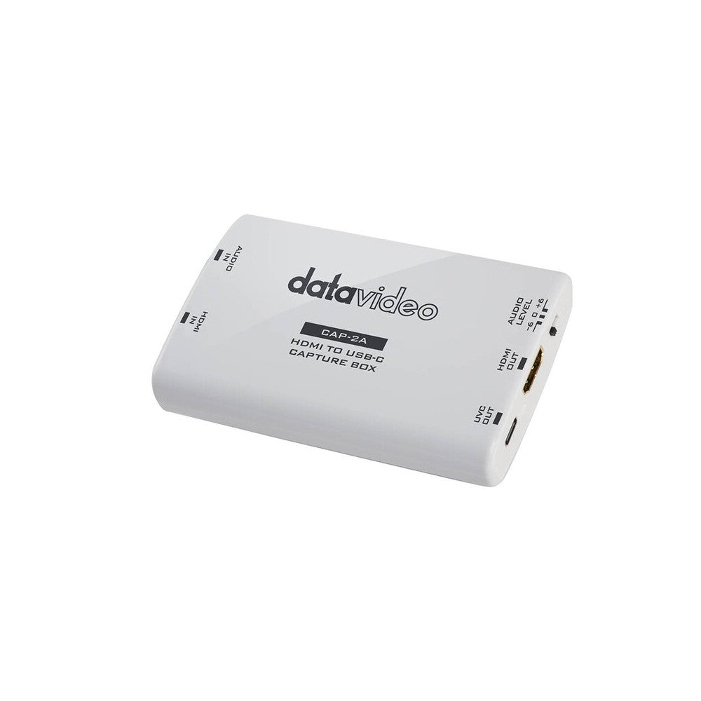Datavideo 4K HDMI to USB (UVC) capture (input) device, 4K 30p and HD 120p support, USB-C 3.2 connectivity