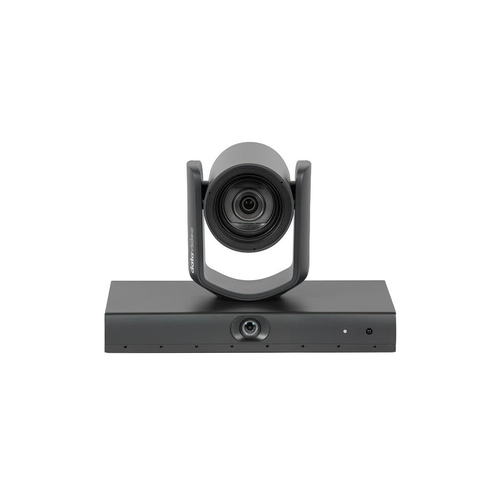 Cámara PTZ VoiceTRX de Datavideo, 1080p, doble objetivo con matriz de micrófonos para seguimiento de video y voz, 3G-SDI, HDMI, UVC, IP NDI HX