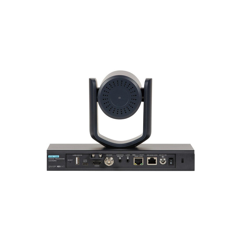 Cámara PTZ VoiceTRX de Datavideo, 1080p, doble objetivo con matriz de micrófonos para seguimiento de video y voz, 3G-SDI, HDMI, UVC, IP NDI HX