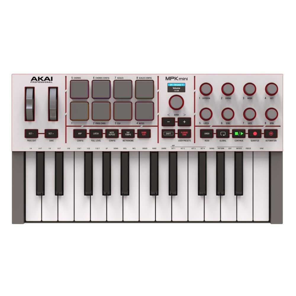 Akai MPK Mini IV Gray Controller MIDI 25 tasti mini