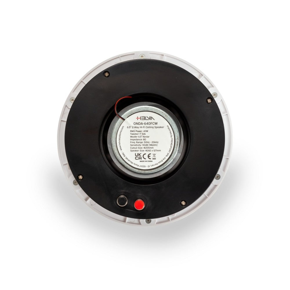 Helvia Onda-640FCW Frameless 2-way in-ceiling speaker 8 ohm 6.5" White