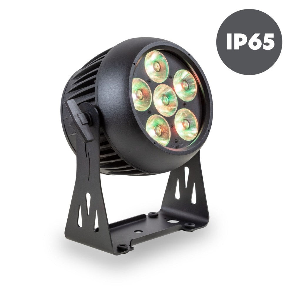 Centolight IP Compact Wash Set 8 fari IP56 a batteria 6x20W + flightcase con ricarica