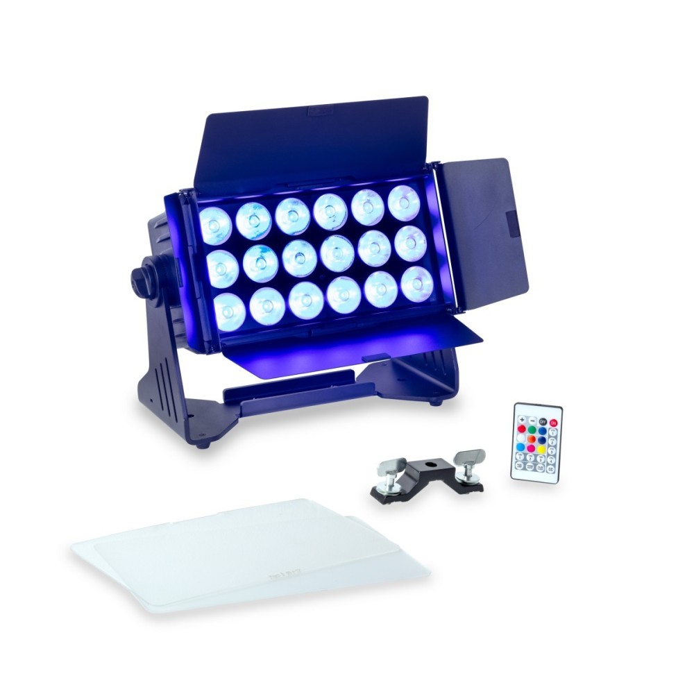 Centolight Set 4 Focos Wash Moodmaster 18 con Flightcase