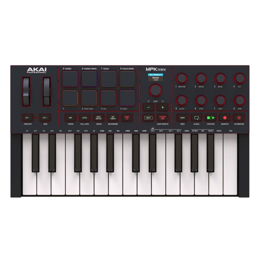 Akai MPK Mini IV Black Controller MIDI 25 tasti mini
