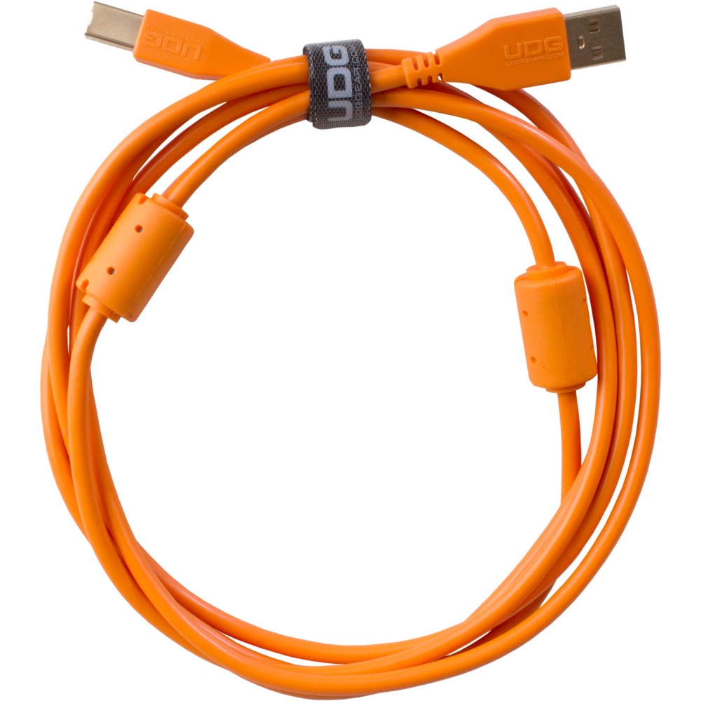 UDG GEAR U95002OR - CABLE DE AUDIO USB 2.0 A-B RECTO NARANJA 2M