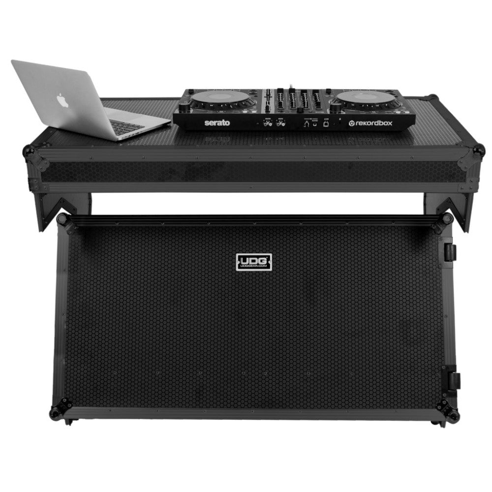 UDG GEAR U91072BL - ULTIMATE FLIGHT CASE PORTABLE Z-STYLE DJ TABLE BLACK PLUS (WHEELS)