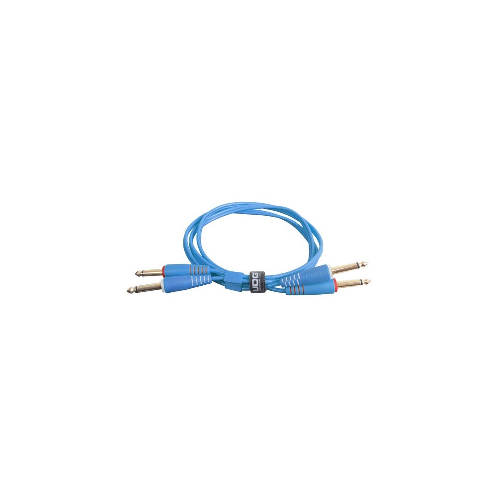 UDG GEAR U97002LB - ULTIMATE AUDIO CABLE SET JACK - JACK STRAIGHT LIGHT BLUE