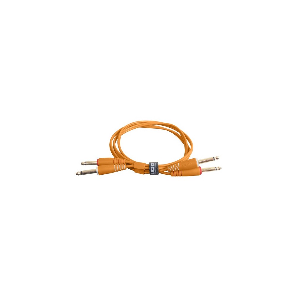 UDG GEAR U97004OR - ULTIMATE AUDIO CABLE SET JACK - JACK STRAIGHT ORANGE