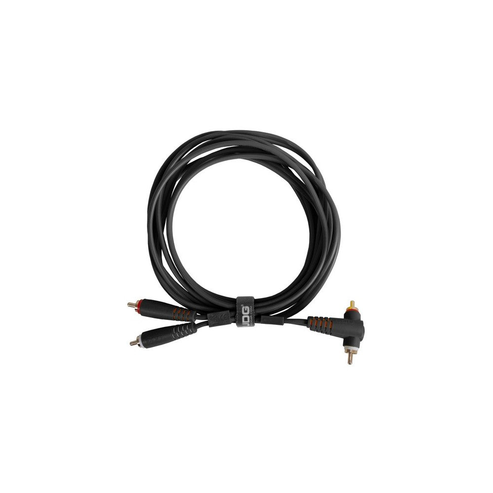 UDG GEAR U97005BL - ULTIMATE AUDIO CABLE SET RCA STRAIGHT - RCA ANGLED BLACK