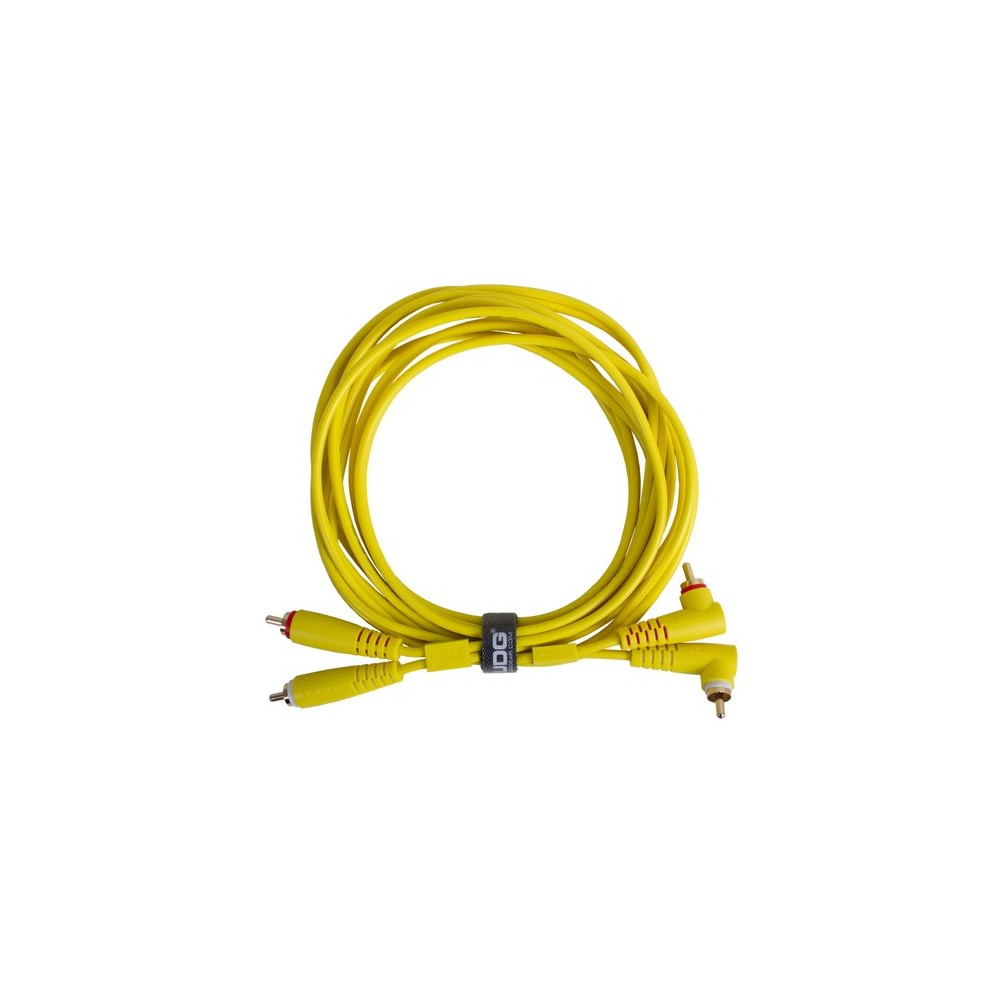 UDG GEAR U97005YL - ULTIMATE AUDIO CABLE SET RCA STRAIGHT - RCA ANGLED YELLOW
