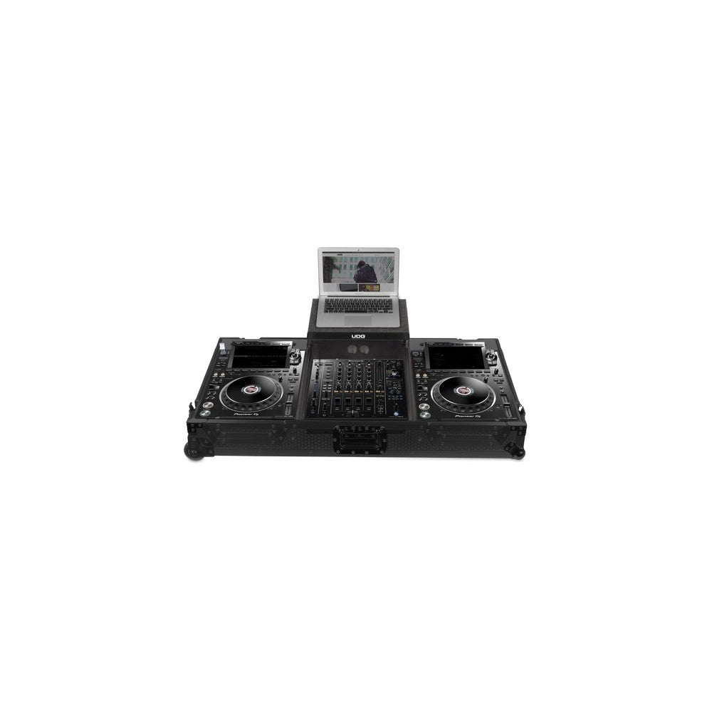 UDG GEAR U91086BL - ULTIMATE FLIGT CASE SET PIONEER CDJ-3000/A9 BLACK PLUS (L&W)