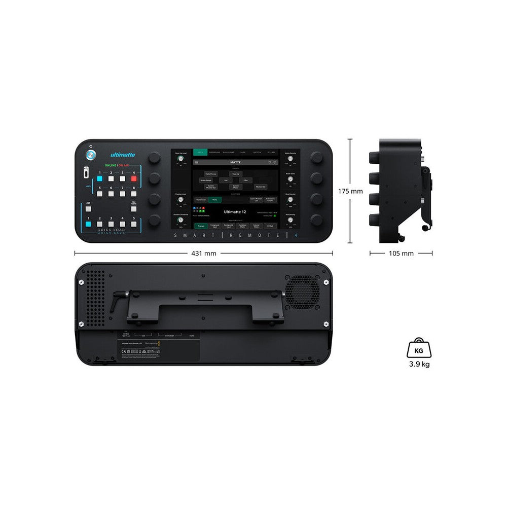 Blackmagic Design Professional hardware controller that manages up to eight Ultimatte 12 units via Ethernet, 10.1" touchscreen,