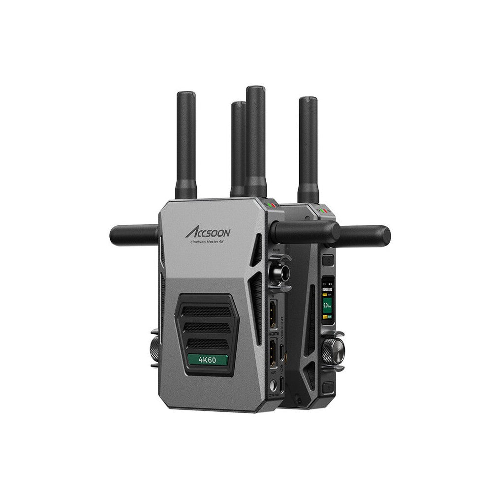 ACCSOON Wireless AV transmission system, 4K 60 fps, 350 m range, less than 60 ms latency, Dual-Band + DFS technology