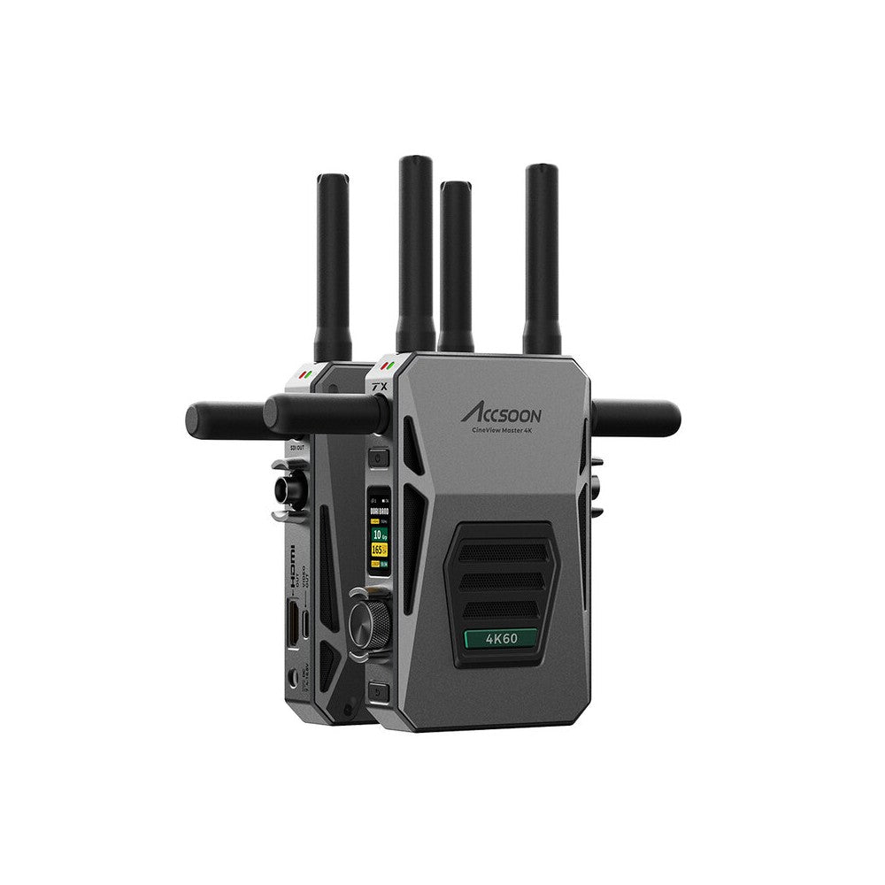 ACCSOON Wireless AV transmission system, 4K 60 fps, 350 m range, less than 60 ms latency, Dual-Band + DFS technology