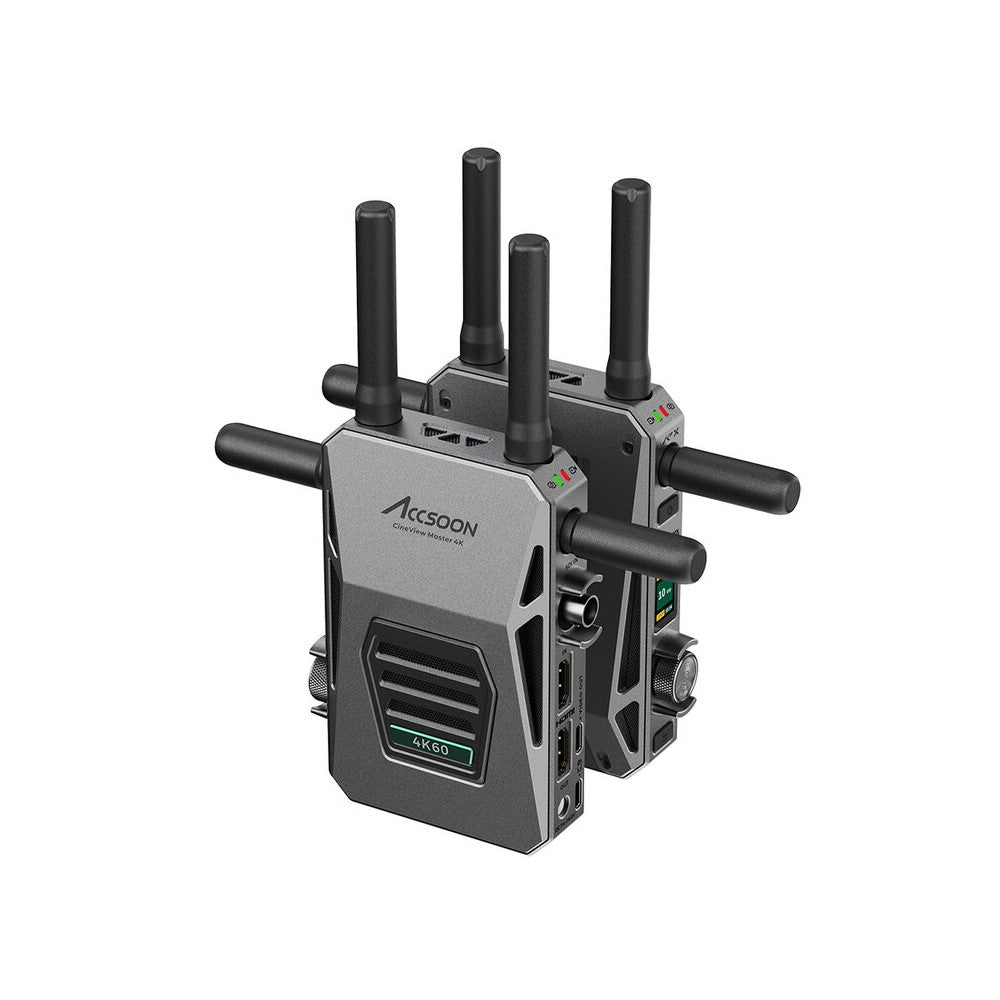 ACCSOON Wireless AV transmission system, 4K 60 fps, 350 m range, less than 60 ms latency, Dual-Band + DFS technology