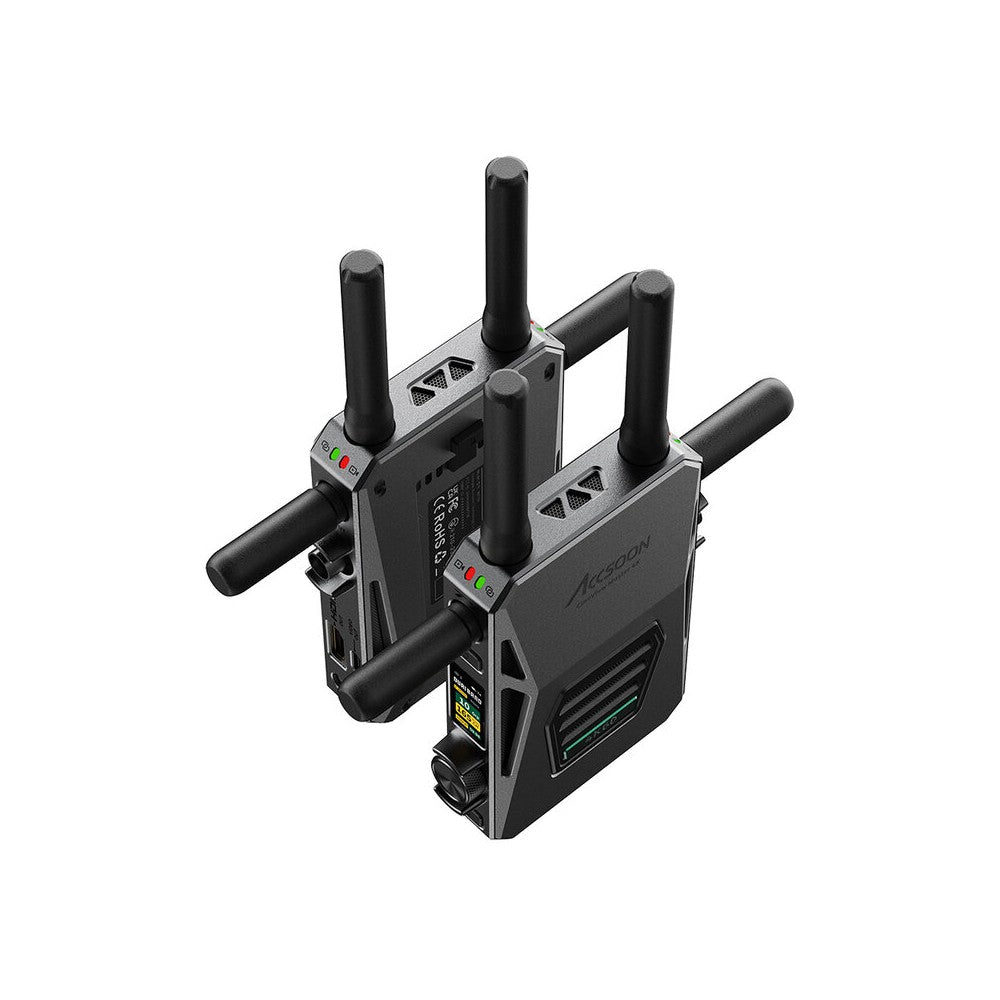 ACCSOON Wireless AV transmission system, 4K 60 fps, 350 m range, less than 60 ms latency, Dual-Band + DFS technology