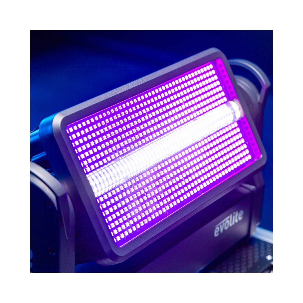 Evolite PRO Motorized Strobe and Wash IP65 hybrid floodlight for indoor and outdoor use