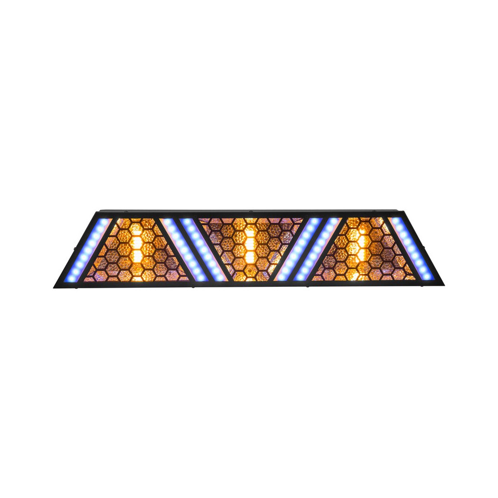 Mac Mah Versatile LED Blinder bar combining warm 50 W amber COB LEDs with RGB effects, smooth dimming, Strobe, multiple control
