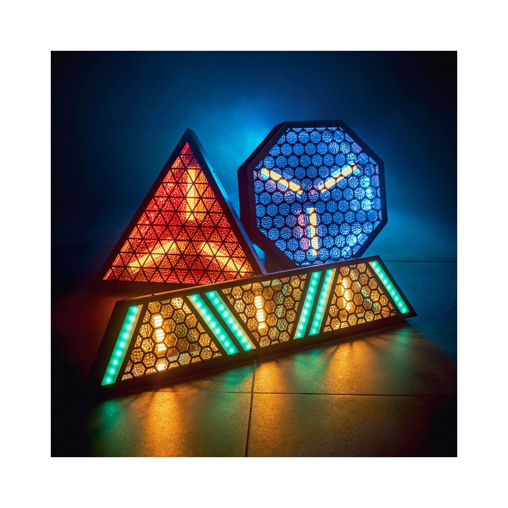 Mac Mah Versatile LED Blinder bar combining warm 50 W amber COB LEDs with RGB effects, smooth dimming, Strobe, multiple control