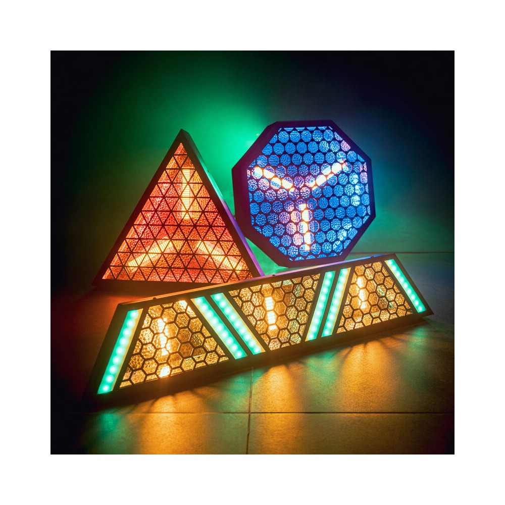 Mac Mah Versatile LED Blinder bar combining warm 50 W amber COB LEDs with RGB effects, smooth dimming, Strobe, multiple control