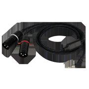 DAP FL117 - Male Stereo 90° Mini-Jack to 2 Galvanically Isolated XLR/M 3P 1.5 m Protezione integrata - rivestimento intrecciato