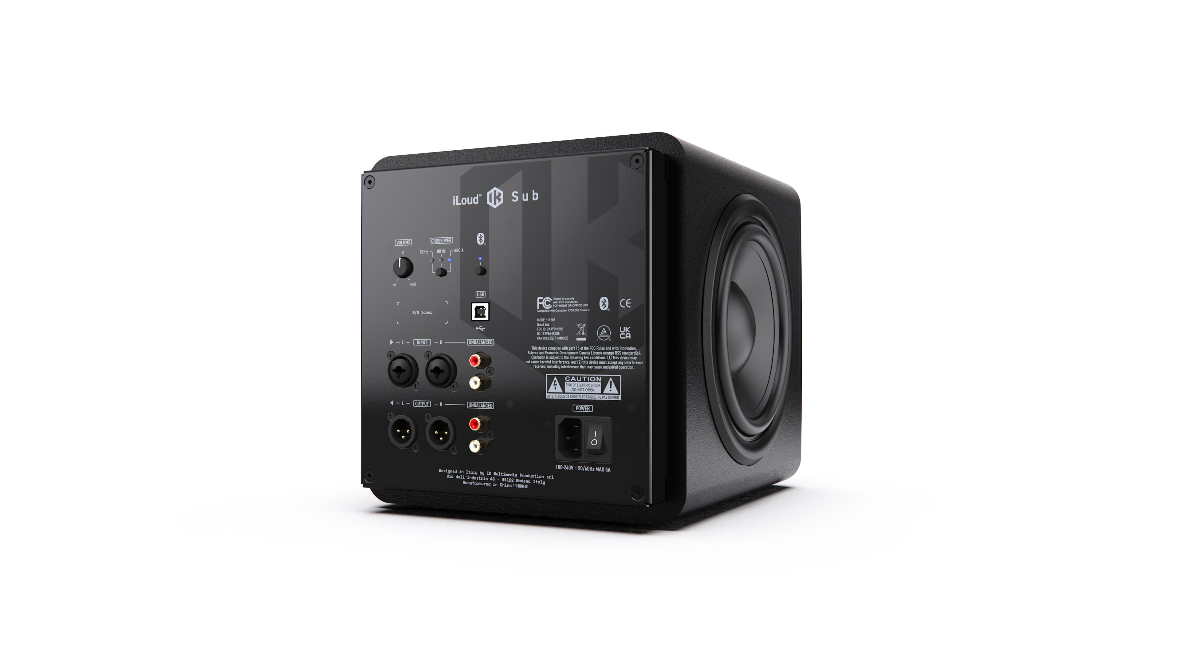 IK MULTIMEDIA iLoud SUB - Subwoofer compatto con sistema ARC Correction integrato