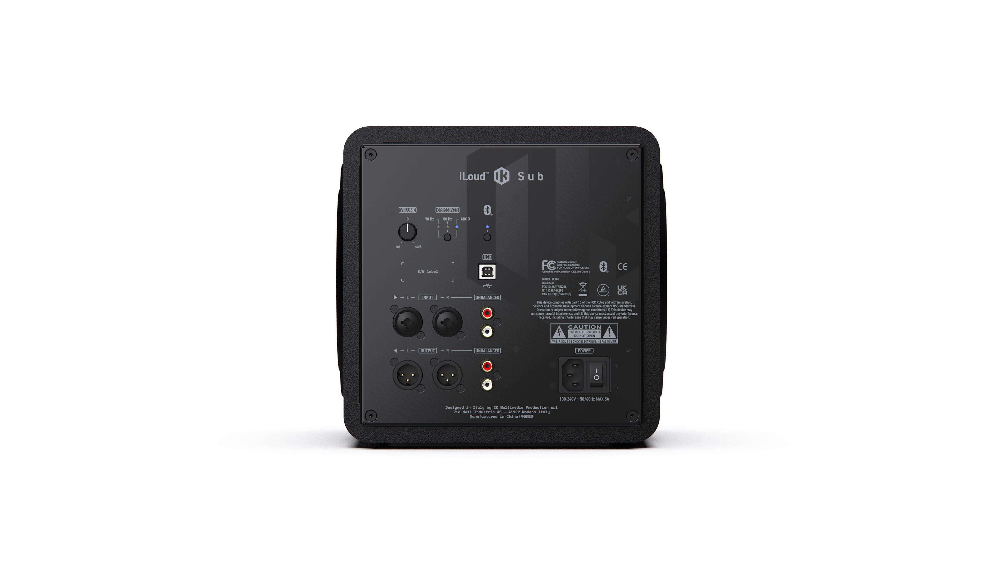 IK MULTIMEDIA iLoud SUB - Subwoofer compatto con sistema ARC Correction integrato