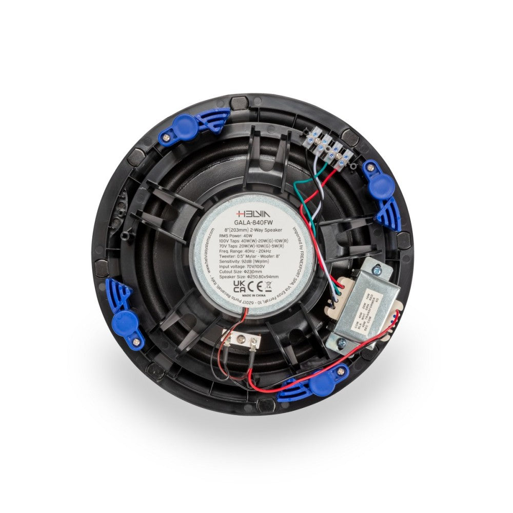 HELVIA GALA-840FW Altavoz Coaxial de Techo de 8" sin MarcoO