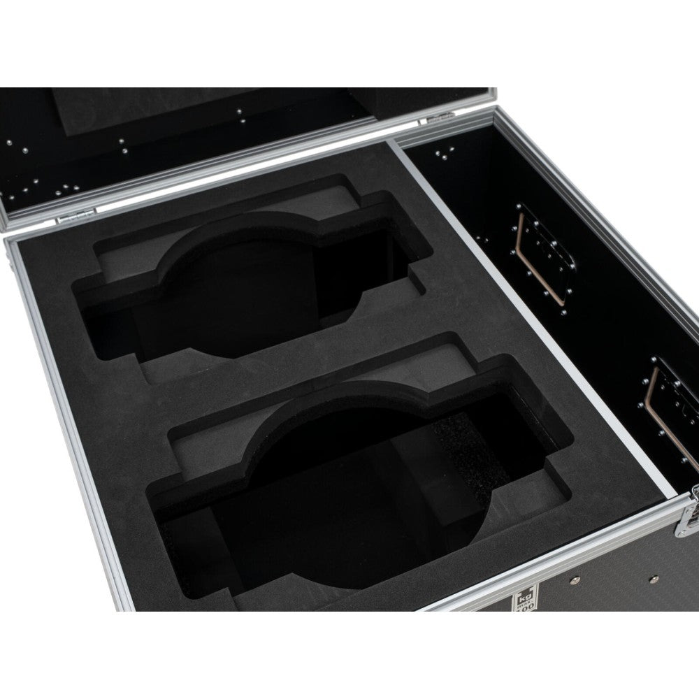 ROADINGER Flightcase PRO 2x IP TMH-W285 with wheels