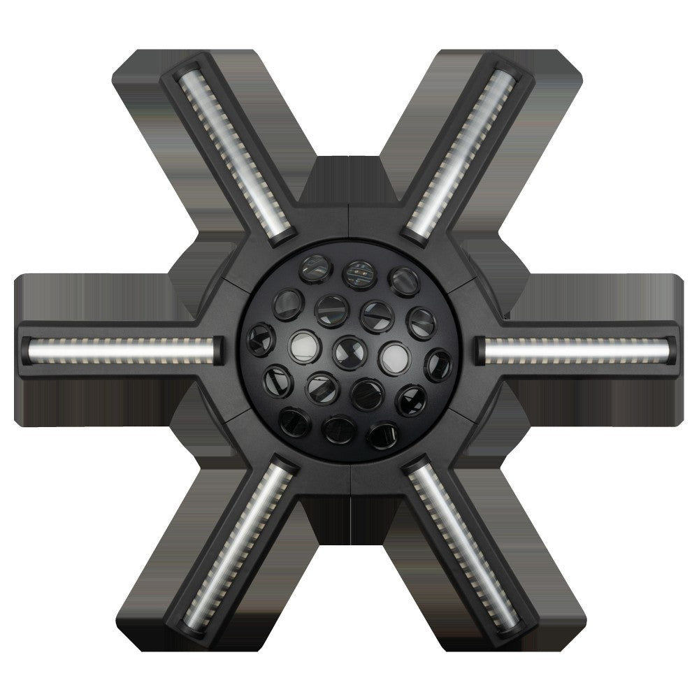 SHOWTEC Hurricane 320 Efecto moonflower RGBW con brazos giratorios