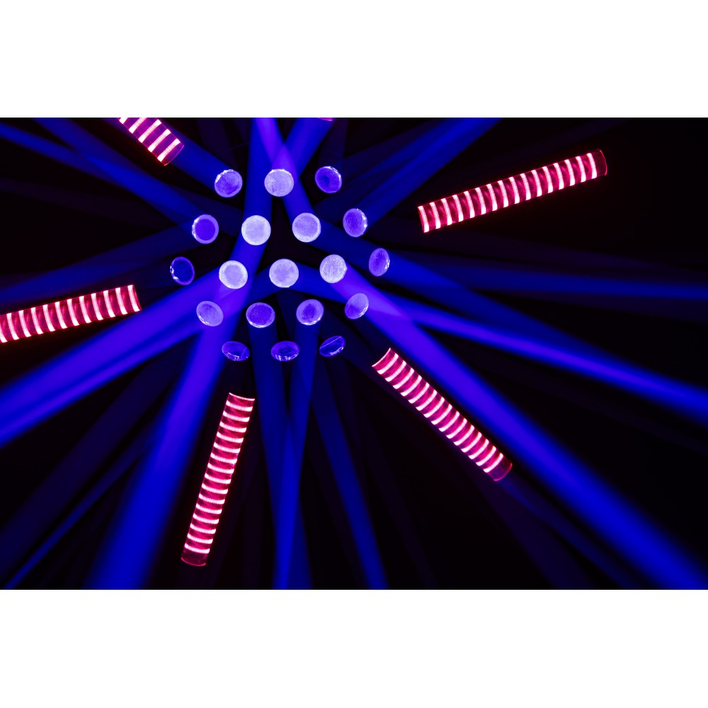 SHOWTEC Hurricane 320 Efecto moonflower RGBW con brazos giratorios
