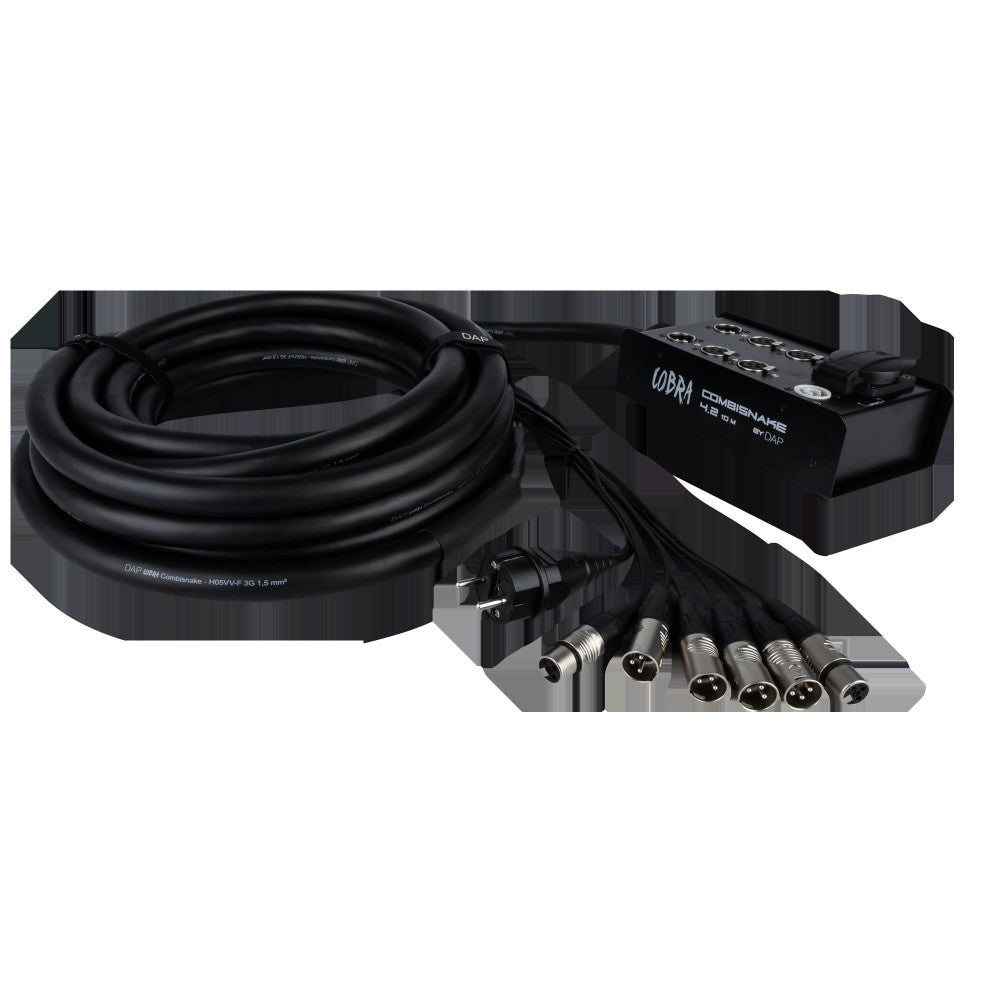 DAP CobraX 4.2 CombiSnake 10 M 10 m - 4 ingressi/2 uscite + 16 A di potenza multicablaggio