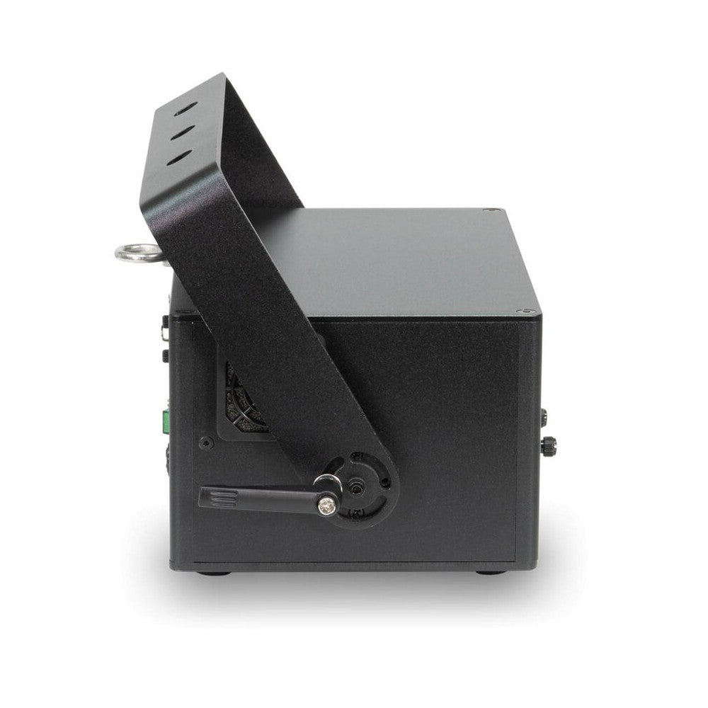 Sistema láser analógico RGB de 2500 mW de Laserworld con escáneres de 25 kpps, modos de control ILDA/DMX/sound-to-light, haz nítido de 5 mm / 1,2 mr.