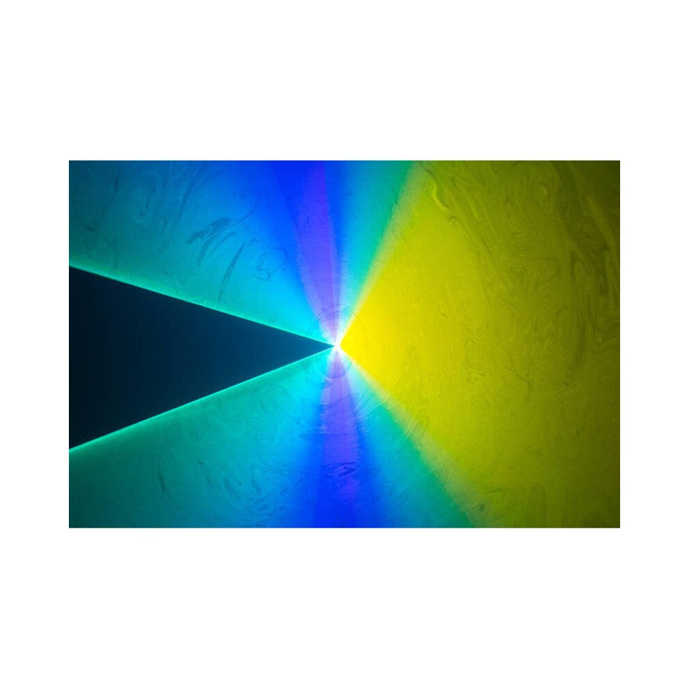 Sistema láser analógico RGB de 2500 mW de Laserworld con escáneres de 25 kpps, modos de control ILDA/DMX/sound-to-light, haz nítido de 5 mm / 1,2 mr.