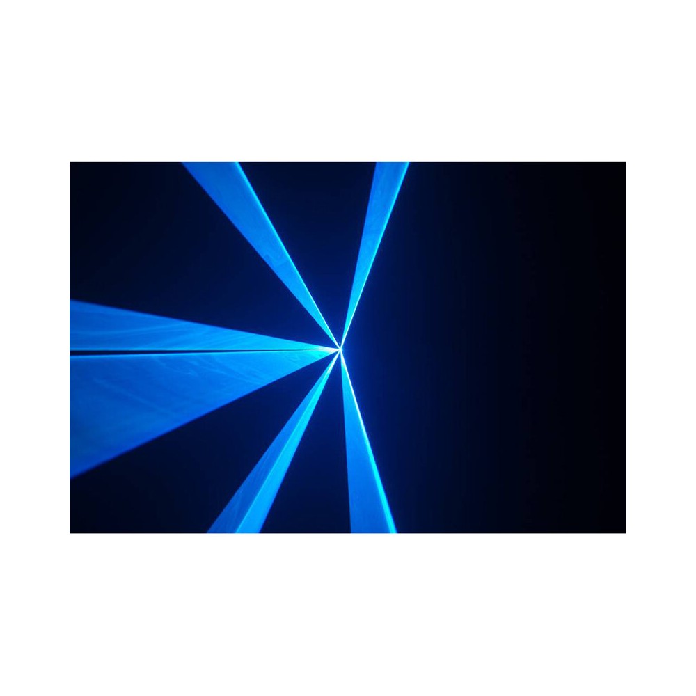 Sistema láser analógico RGB de 2500 mW de Laserworld con escáneres de 25 kpps, modos de control ILDA/DMX/sound-to-light, haz nítido de 5 mm / 1,2 mr.