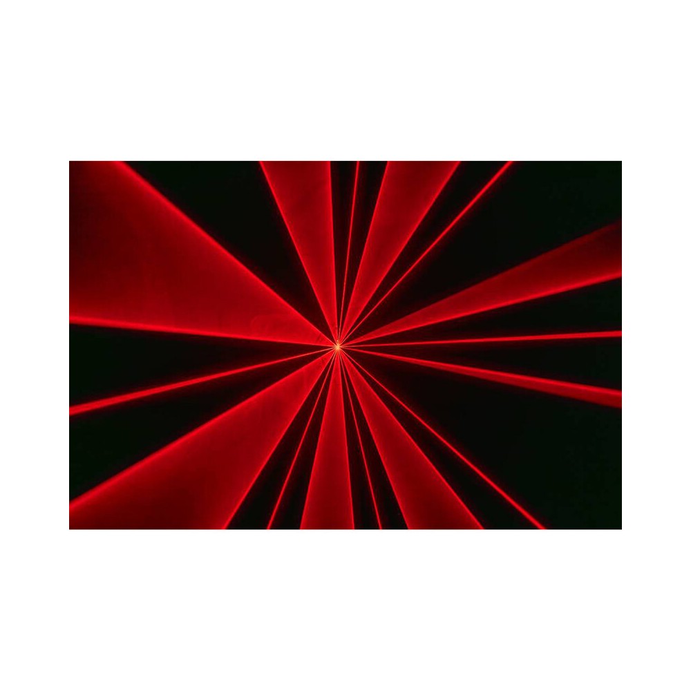 Sistema láser analógico RGB de 2500 mW de Laserworld con escáneres de 25 kpps, modos de control ILDA/DMX/sound-to-light, haz nítido de 5 mm / 1,2 mr.