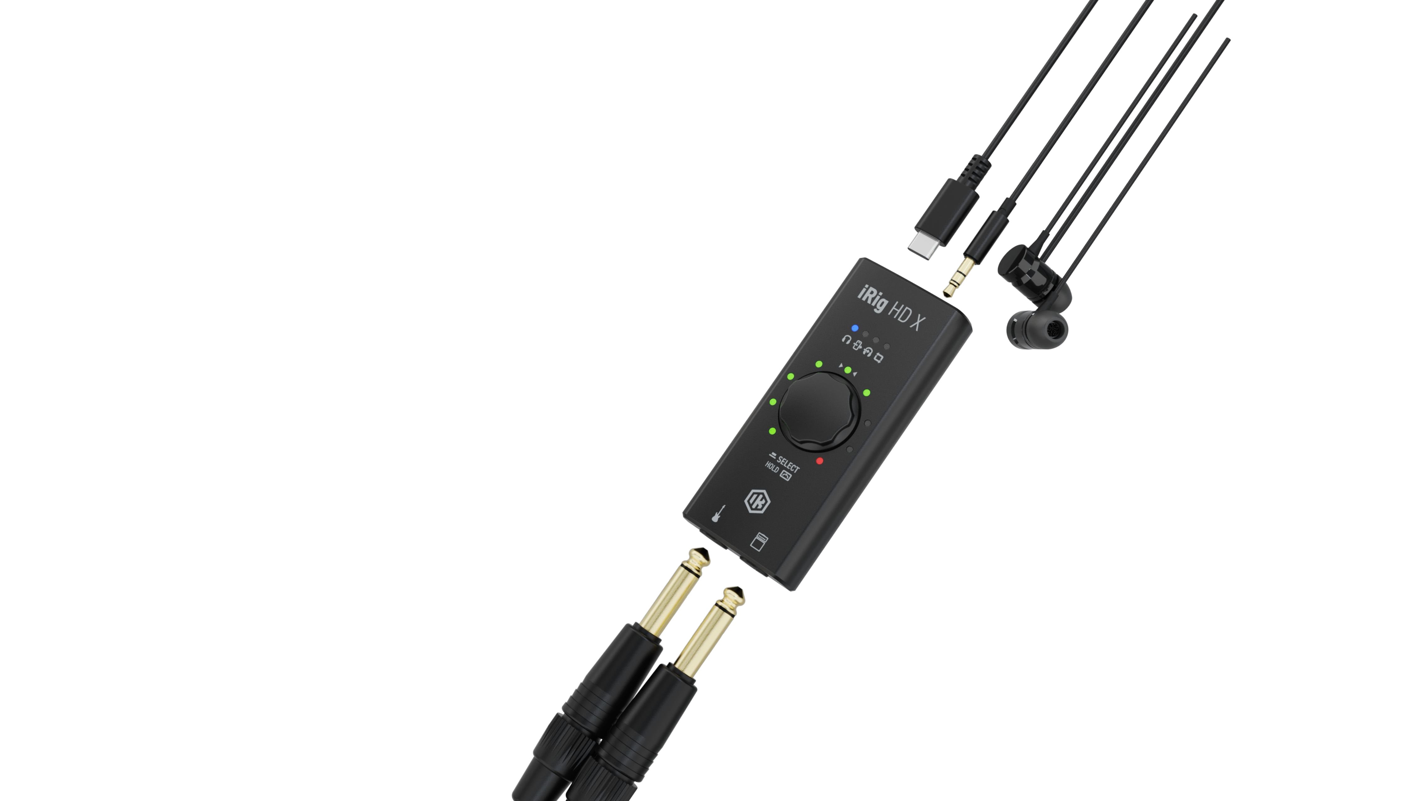 IK MULTIMEDIA iRig HD X - Interfaccia audio universale per chitarra/basso - sistemi iOS, PC e MAC
