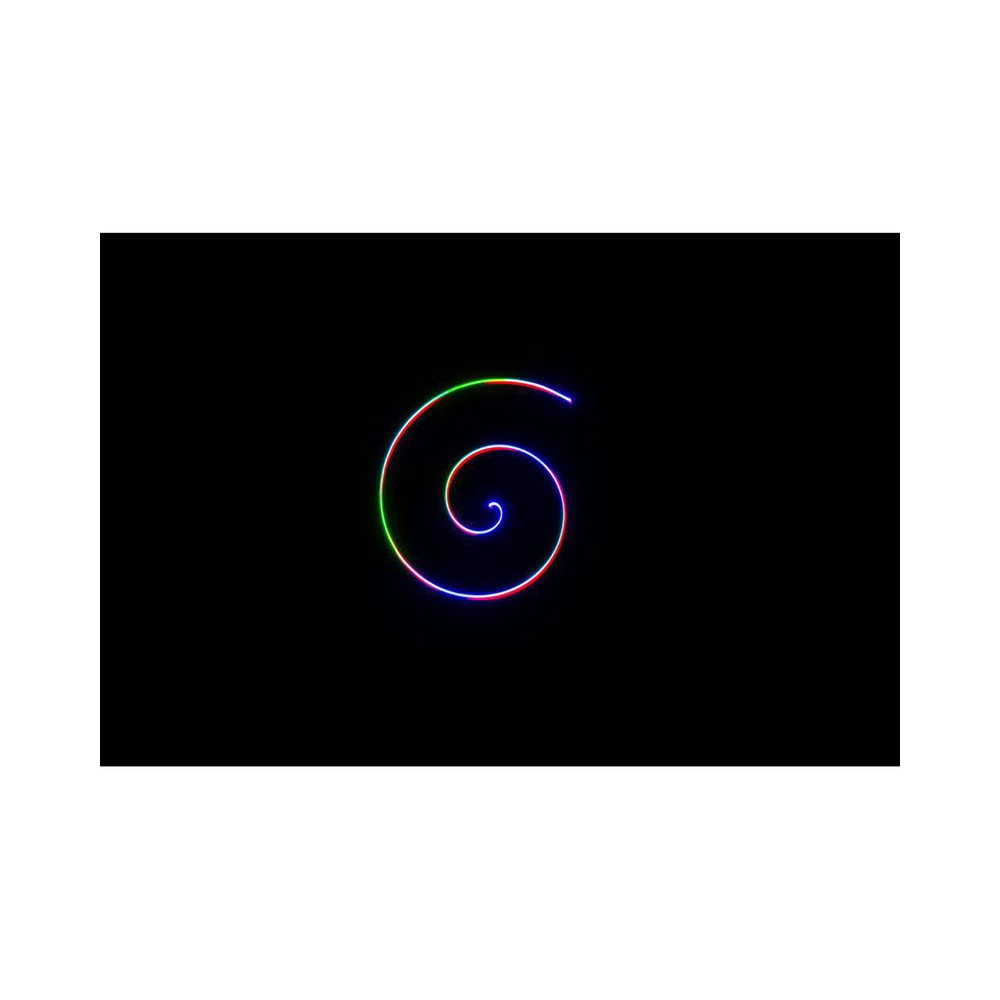 Sistema láser analógico RGB de 2500 mW de Laserworld con escáneres de 25 kpps, modos de control ILDA/DMX/sound-to-light, haz nítido de 5 mm / 1,2 mr.